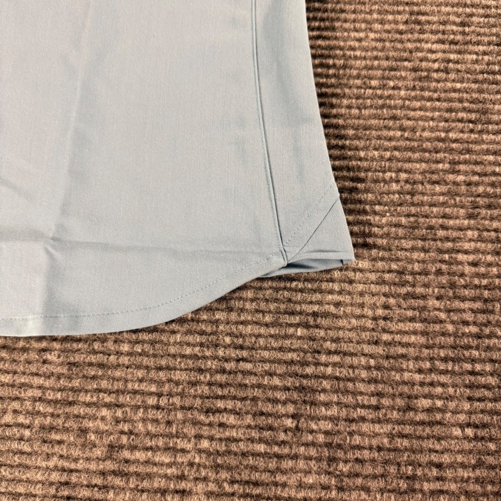 Fabletics Womens Light Blue V-Neck Scrub Top One Pocket and pants set like new - Picture 2 of 16